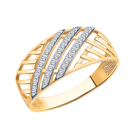 Кольцо 11218 золото