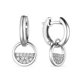 Серьги конго 02-1795.00КЦ-00 серебро