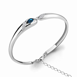 Браслет жесткий 7449793А.5 серебро