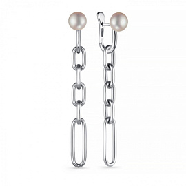 Серьги подвесные 52000S1 серебро Трансформер