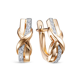 Серьги 1208079 золото Тиффани Х