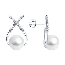 Серьги 94-122-02360-1 серебро