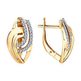 Серьги 0200778 золото