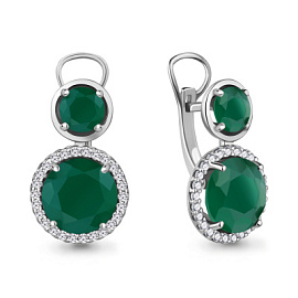 Серьги 4964409А.5 серебро