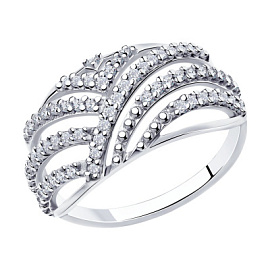 Кольцо 94-110-00785-2 серебро