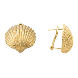 Серьги OR1854 серебро Ракушка