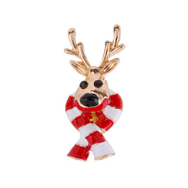 Брошь 3-6855-Y ювелирный сплав Олень