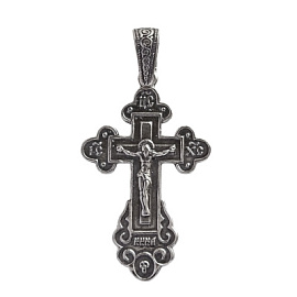 Крест христианский КР-80 серебро Полновесный