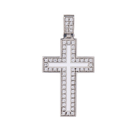 Крест декоративный FJ-kp8.c серебро