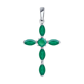 Крест декоративный 92030691 серебро Крест