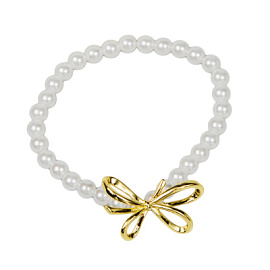 Браслет из бусин 3V-5270-Y ювелирный сплав бантик