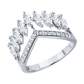 Кольцо 94-110-00141-1 серебро