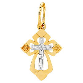 Крест христианский П16238 золото