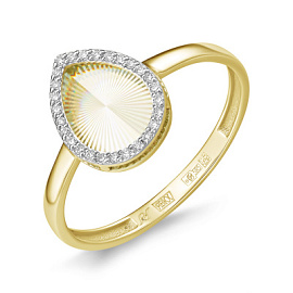 Кольцо К-1756-03 золото Капля