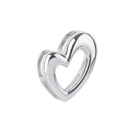 Подвеска бегунок 03-10-01266-00-00-1 серебро Сердце