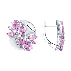 Серьги 92022349 серебро