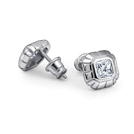 Серьги пусеты 02-5220.00КЦ-00 серебро