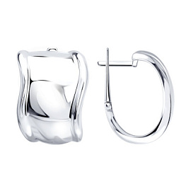 Серьги 94027314 серебро Тиффани