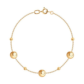 Браслет 051564 золото Круг