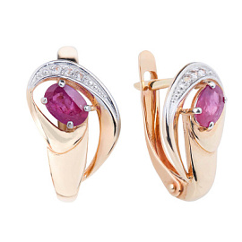Серьги СГ20-3413 золото