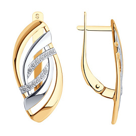 Серьги 028056 золото