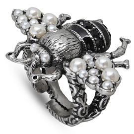 Кольцо SI000006-01b ювелирный сплав Муха