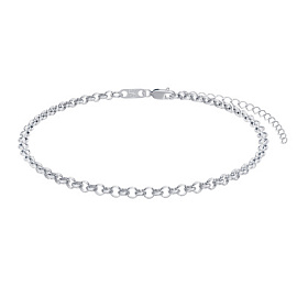 Браслет классический НБ22-276РЮ-3 d0.50 серебро Полновесный