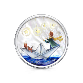 Брошь 5-224-62400 серебро Принц