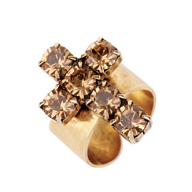 Кольцо 81500925370 ювелирный сплав Крест