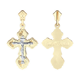 Крест христианский 121036 золото Полновесный