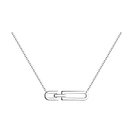 Колье 94070633 серебро Геометрия_0