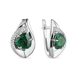 Серьги 2-813 тур серебро