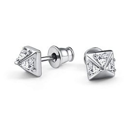 Серьги пусеты 02-4755.00КЦ-00 серебро Шипы_0