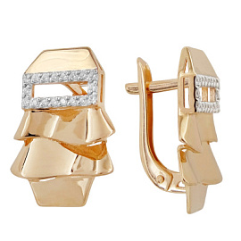 Серьги кл4287а-01 золото