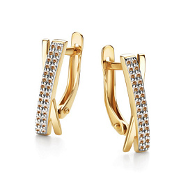 Серьги 26268-317 золото Дорожка