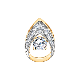 Подвеска бегунок 50030 золото Капля