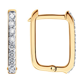 Серьги дорожка 0200902 золото