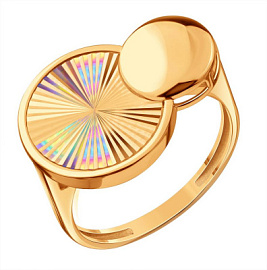 Кольцо Т10061Д671 золото Круг