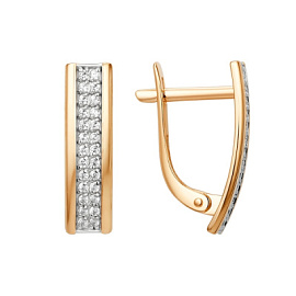 Серьги дорожка 016742-1102 золото Дорожка