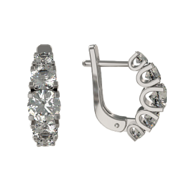 Серьги дорожка 1028862-01210 серебро Дорожка