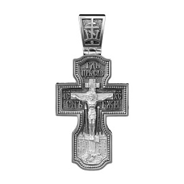 Крест христианский 371900-50 серебро Святой Николай Чудотворец