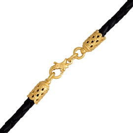 Шнур кожаный 105.035-П серебро