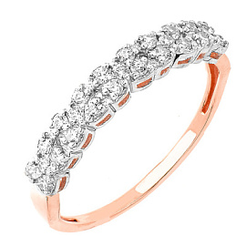 Кольцо дорожка К-085-au золото Дорожка