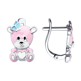 Серьги 94026769 серебро