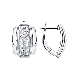 Серьги 94-120-00655-1 серебро