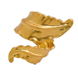 Браслет жесткий 291110013g ювелирный сплав Лист