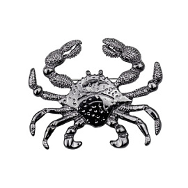 Брошь 1-3360-B ювелирный сплав Краб