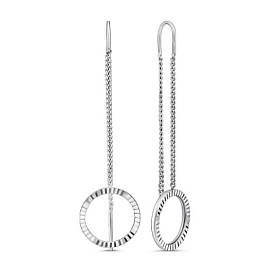 Серьги продевки с2734ар серебро