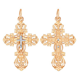 Крест христианский 09-0121 золото Полновесный