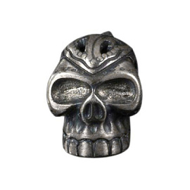 Серьги пусета одиночная RH251002.1 серебро Череп